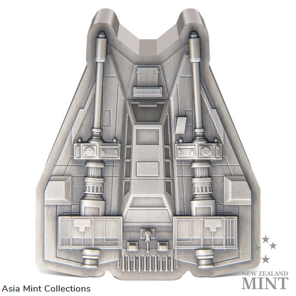 2023 Niue Star Wars Mandalorian Vehicle Snowspeeder 3oz Silver Antiqued Coin coins ingots bullion 2023 niue star wars mandalorian vehicle snowspeeder 3oz silver antiqued coin