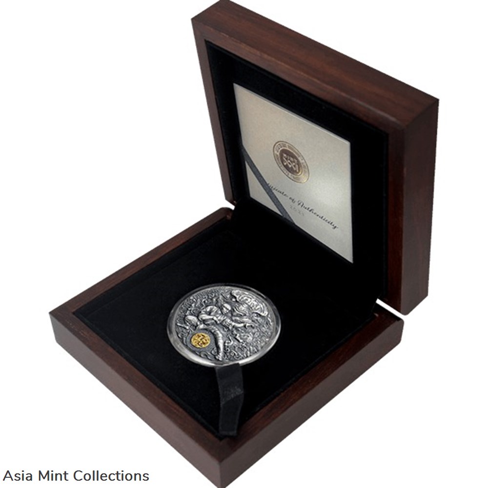 2021 - Shaolin Tiger Martial Arts Styles 2 oz Antique finish Silver Coin 5$ Niue 4 coins ingots bullion 2021 shaolin tiger martial arts styles 2 oz antique finish silver coin 5 niue
