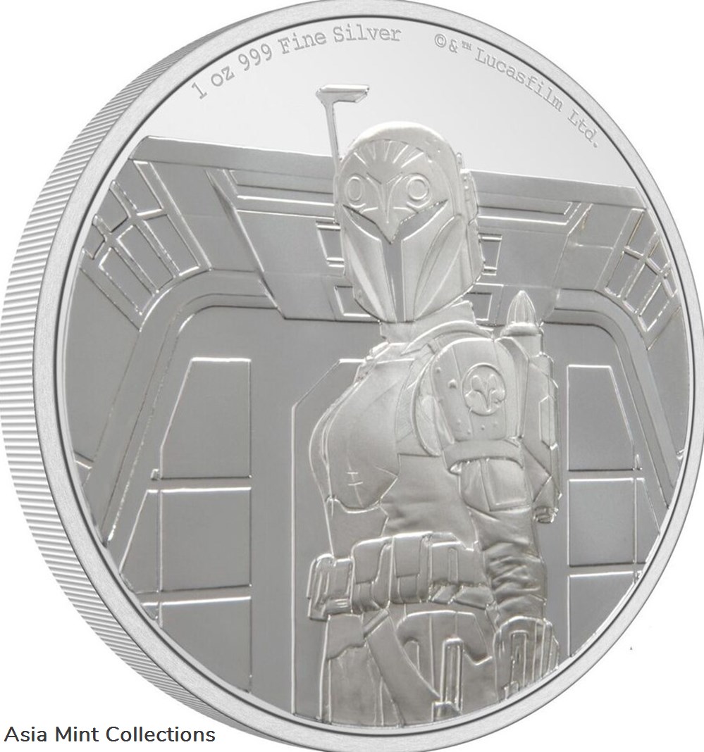 2022 - 1 Oz Silver Proof Coin - Star Wars Mandalorian