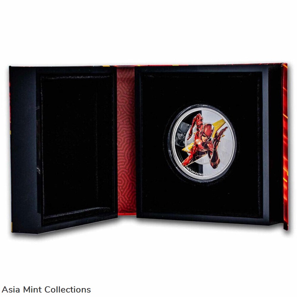 2023 - 1 oz Silver Niue Proof - The FLASH FLASH FLASH - DC Comics - 2 NZD 2 coins 2023 1 oz silver niue proof the flash flash flash dc comics 2 nzd