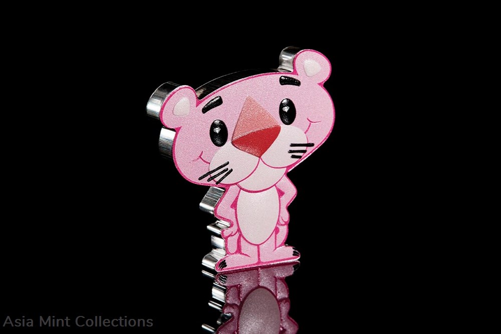 coins ingots bullion 2024 tuvalu pink panther minted mini 1 oz silver coin box coa new mintage 2500