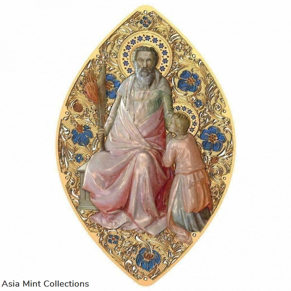 2015 - 1 oz Silver Coin $2 World Heritage - Old Prophets Abraham Gilded PAMP 999 coins ingots bullion 2015 1 oz silver coin 2 world heritage old prophets abraham gilded pamp 999