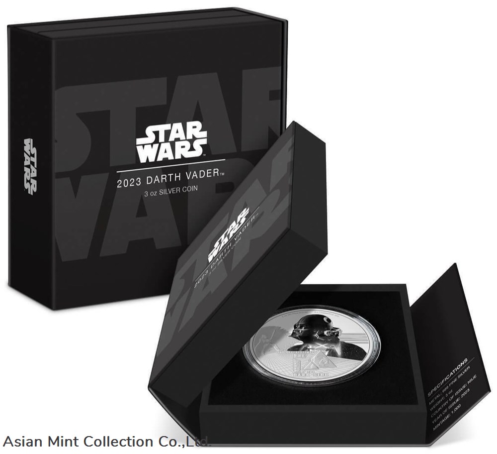 2023 Niue Star Wars Darth Vader 3oz Silver Colorized Proof Coin 4 coins ingots bullion 2023 niue star wars darth vader 3oz silver colorized proof coin