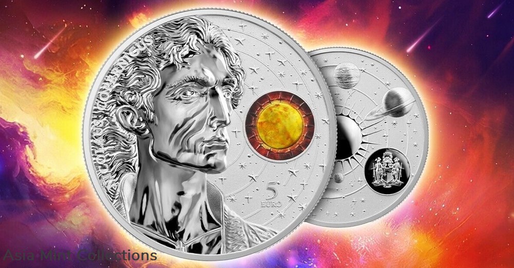 2023 - Malta Copernicus 1 oz Silver 999.9 5 Euro Color in Original Folder BU coins ingots bullion coin 2023 malta copernicus 1 oz silver 999 9 5 euro color in original folder bu