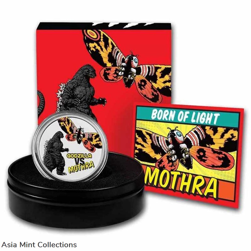 coins ingots bullion ingot 2023 2 oz silver niue proof color godzilla vs mothra godzilla series 5 nzd
