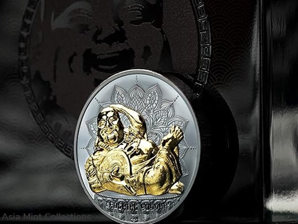 2018 - Palau $10 Laughing Buddha 2oz Silver Black Proof Coin 2 coins ingots bullion 2018 palau 10 laughing buddha 2oz silver black proof coin
