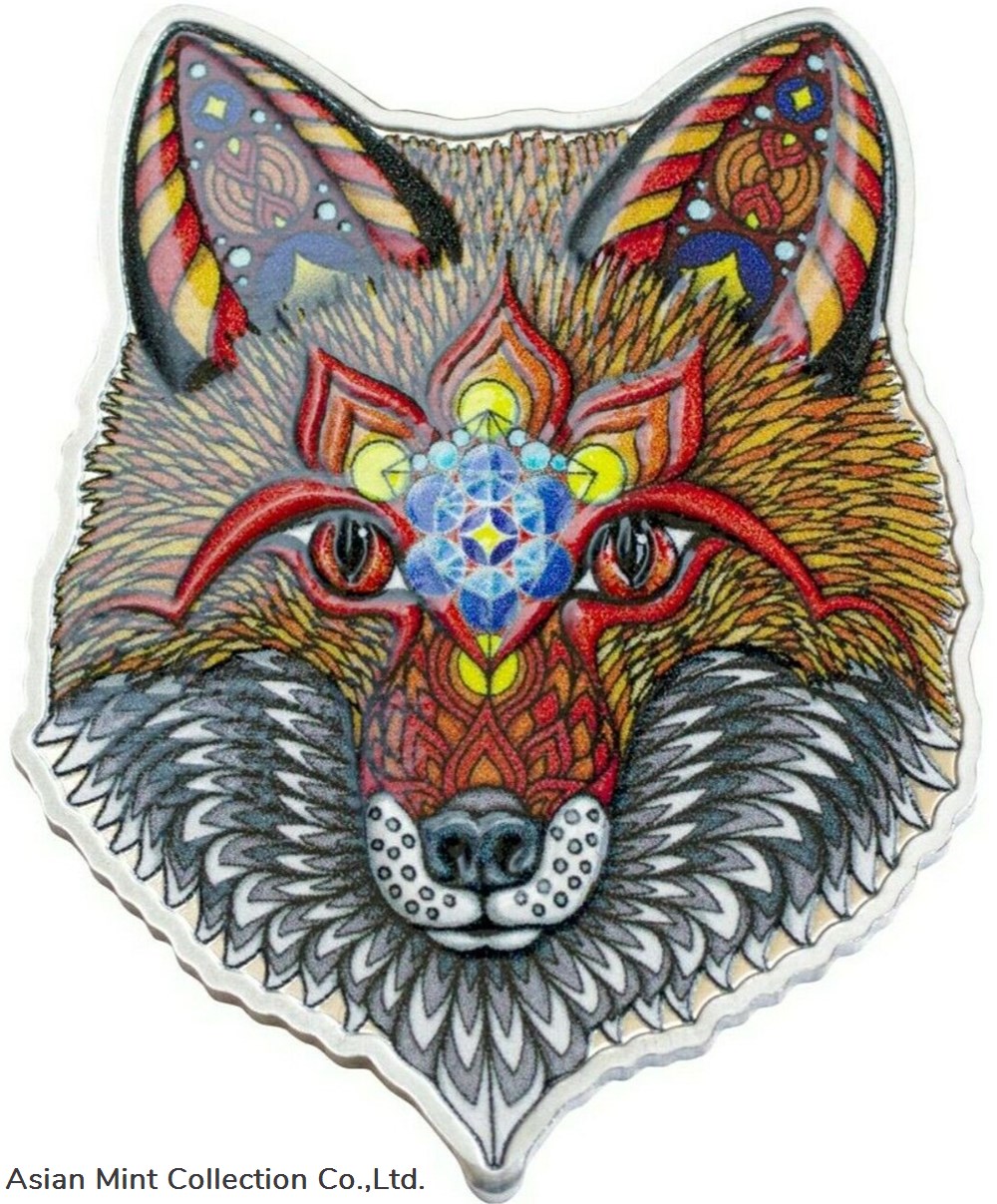 2021 1 Oz PROOF Silver $2 Spirit Animals ELECTRIC FOX Phil Lewis Coin coins ingots bullion 2021 1 oz proof silver 2 spirit animals electric fox phil lewis coin