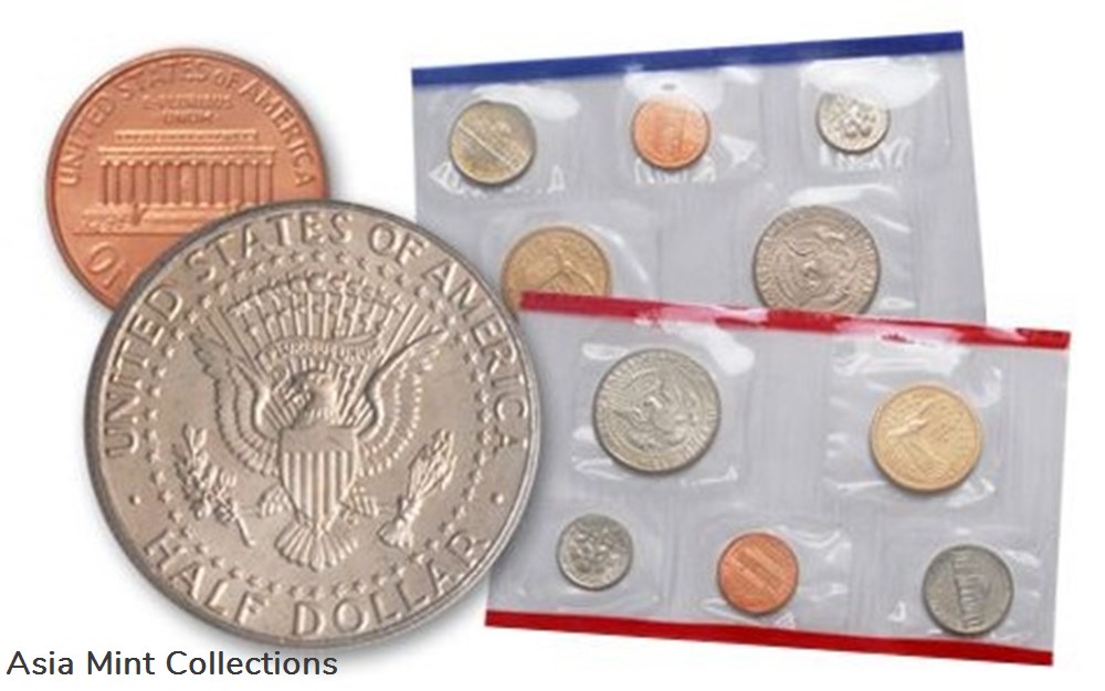 2000 - United States Mint Uncirculated Coin Set Denver Mint 2 coins world 2000 united states mint uncirculated coin set denver mint