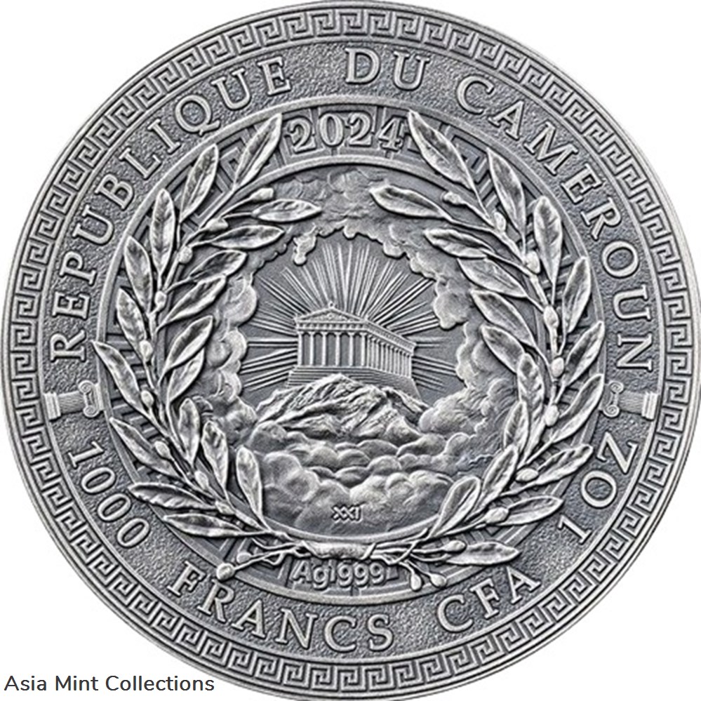 coins ingots bullion 2024 charon the great greek mythology 1 oz antique finish silver coin cameroon