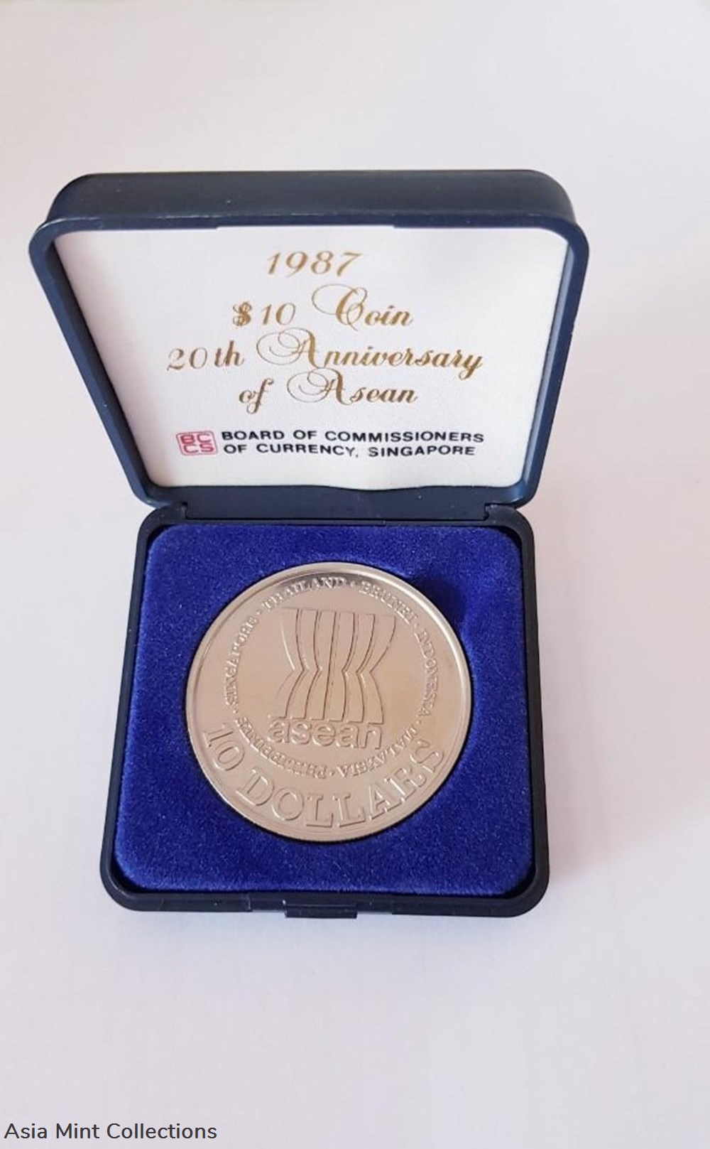 coins ingots bullion silver 1967 1987 asean 20th anniversary singapore 10 coin
