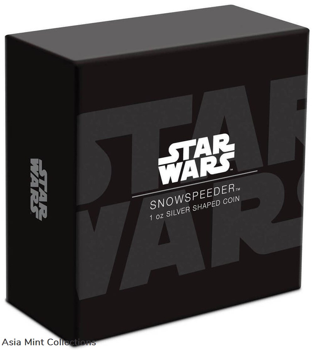 coins ingots bullion 2023 niue star wars mandalorian vehicle snowspeeder 1oz silver antiqued coin