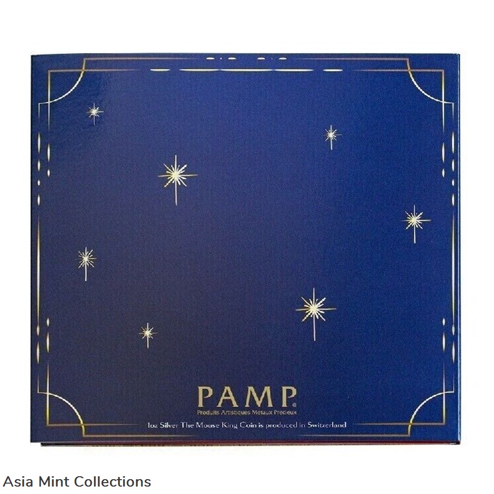 2023 - The Mouse King The Nutcracker PAMP Salomon Islands 1oz Silver PP with Original Packaging 8 coins ingots bullion coin 2023 the mouse king the nutcracker pamp salomon islands 1oz silver pp with original packaging