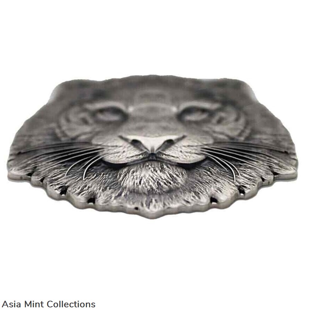 2022 - 1 Oz Silver Coin Chad 5000 Francs CFA Tiger Shaped High Relief Coin 3 coins ingots bullion ingot 2022 1 oz silver coin chad 5000 francs cfa tiger shaped high relief coin
