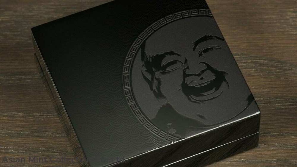 coins ingots bullion 2017 2 oz black proof silver 10 palau laughing buddha high relief coin