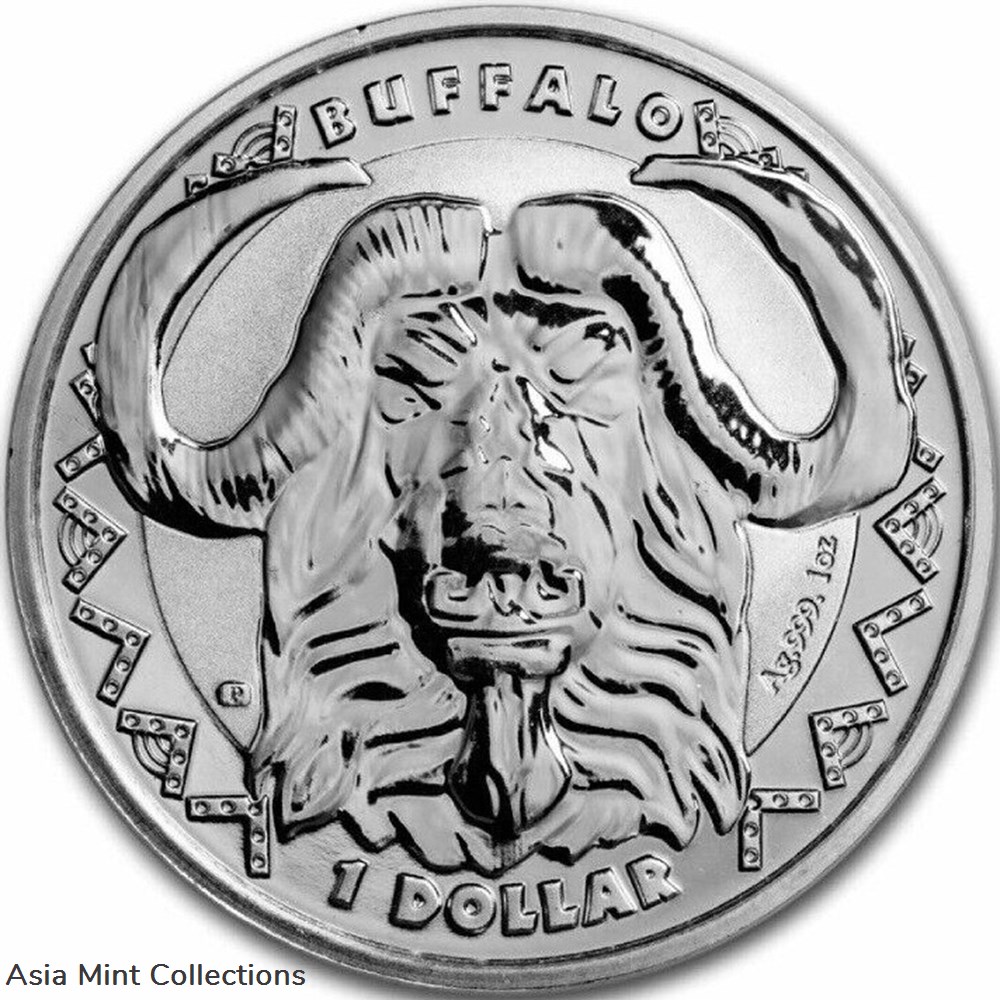 2023 - 1 oz 999 Silver Big Five Buffalo Sierra Leone ST/BU Silver Coin coins ingots bullion 2023 1 oz 999 silver big five buffalo sierra leone st bu silver coin