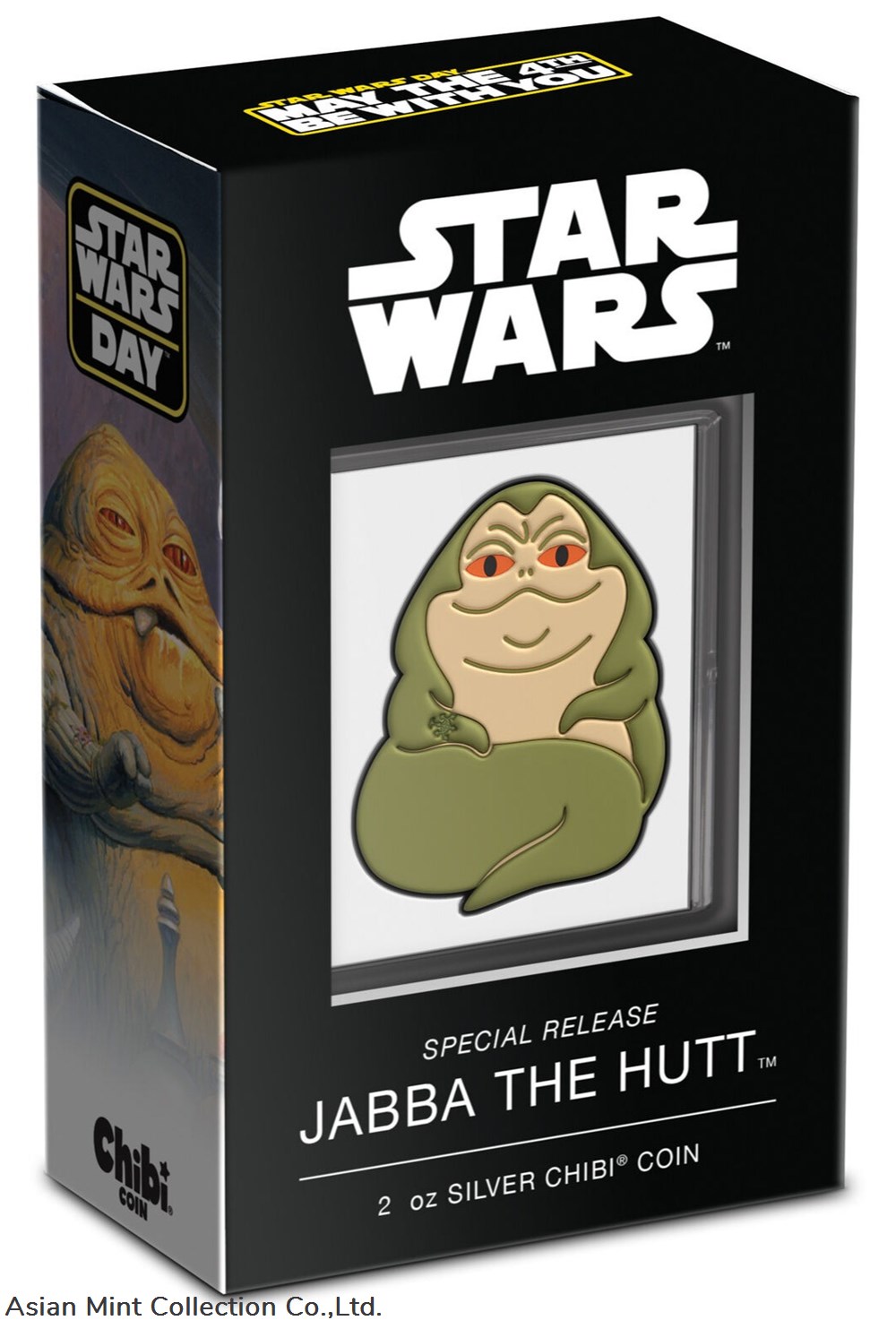 2023 - Niue Star Wars Jabba the Hutt Mega Chibi 2oz Silver Proof Coin 4 coins ingots bullion ingot 2023 niue star wars jabba the hutt mega chibi 2oz silver proof coin