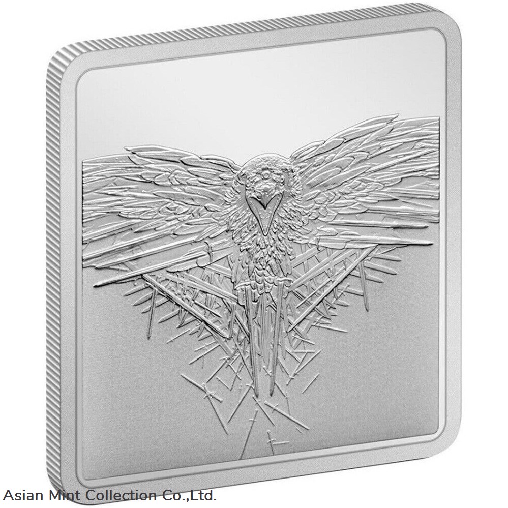2022 - 1 Oz Silver Proof Coin - Game of Thrones™ - Three Eyed Raven 2 coins ingots bullion ingot 2022 1 oz silver proof coin game of thrones three eyed raven