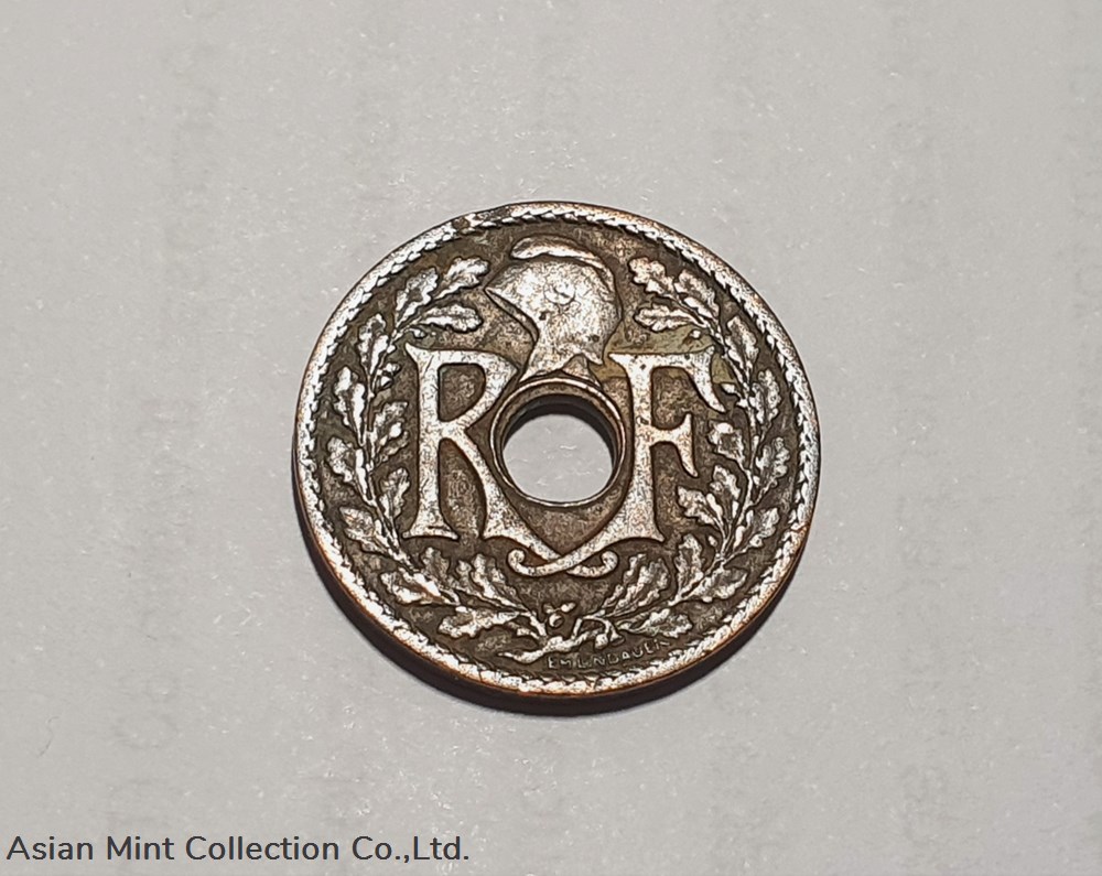 1940 - French Indochina Coin Half CENT Copper INDOCHINE FRANCAISE coins colonial colonies 1940 french indochina coin half cent copper indochine francaise