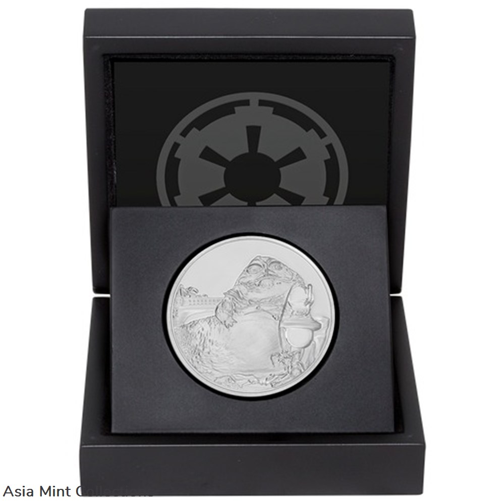 2018 - STAR WARS Classics: JABBA THE HUTT 1oz Silver Proof Coin 3 coins ingots bullion 2018 star wars classics jabba the hutt 1oz silver proof coin