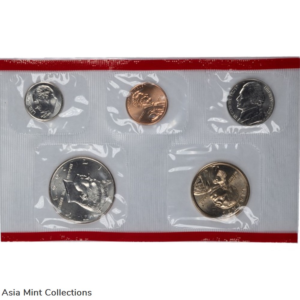 2003 - United States Mint Uncirculated Coin Set Denver Mint 5 coins world 2003 united states mint uncirculated coin set denver mint