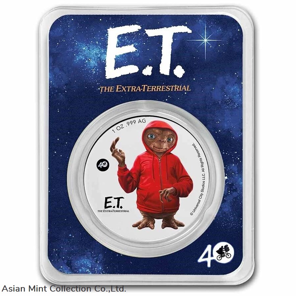 2022 - E.T. Extra-Terrestrial 40th annv 1 oz .999 Silver Coin $2 alien life in TEP 3 coins ingots bullion 2022 e t extra terrestrial 40th annv 1 oz 999 silver coin 2 alien life in tep