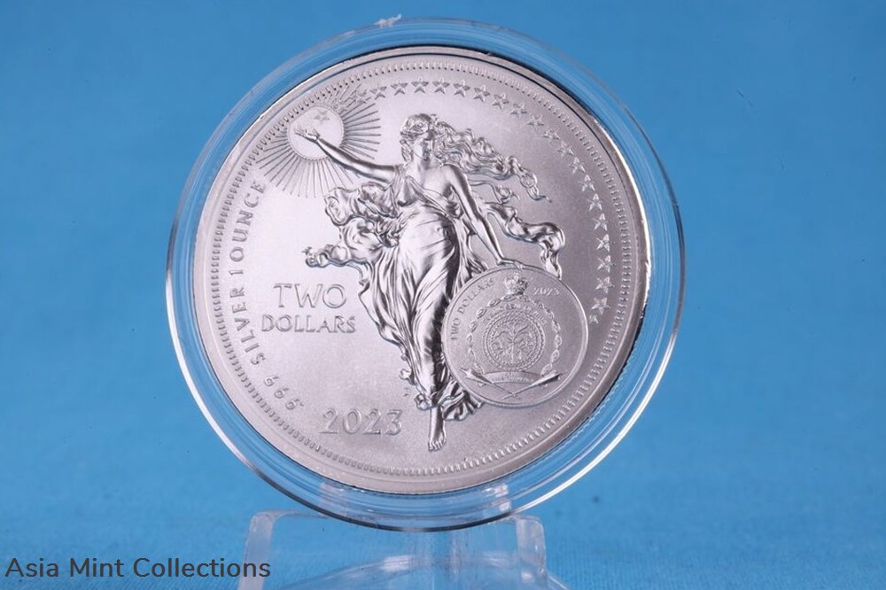 2023 - Thomas Edison 1oz 999 Silver Icons of Inspiration (7.) Niue $2 ST / BU 5 coins ingots bullion coin 2023 thomas edison 1oz 999 silver icons of inspiration 7 niue 2 st bu