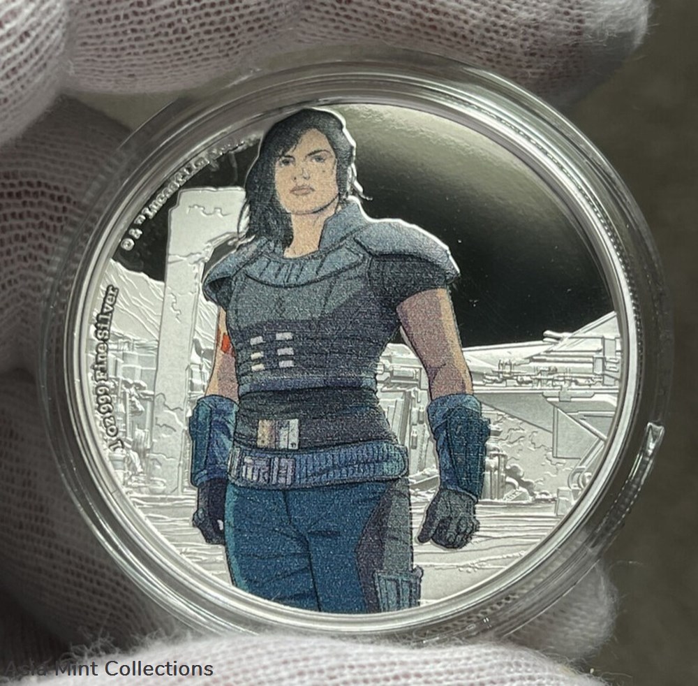 2021 Niue The Mandalorian Cara Dune 1 oz Colored Silver Proof Coin 3 coins ingots bullion 2021 niue the mandalorian cara dune 1 oz colored silver proof coin