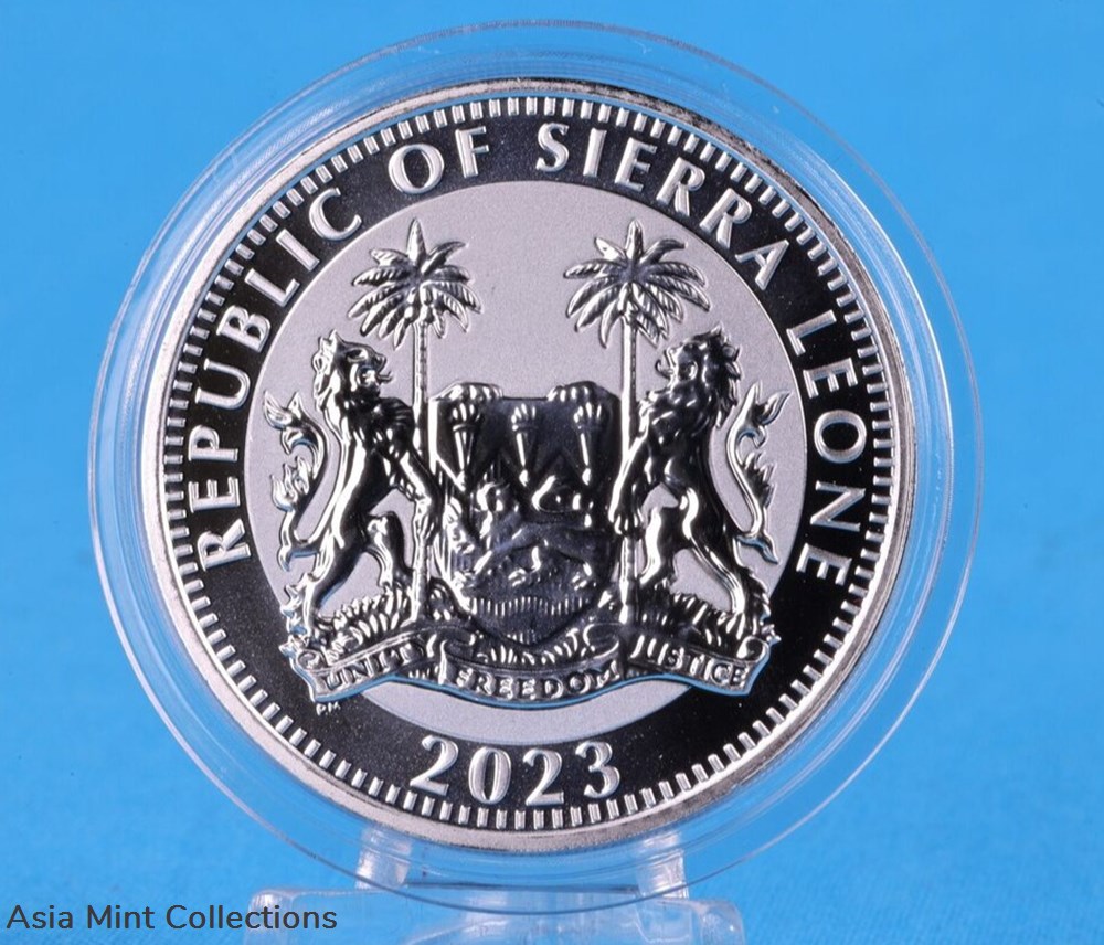 2023 - 1 oz 999 Silver Big Five Buffalo Sierra Leone ST/BU Silver Coin 4 coins ingots bullion 2023 1 oz 999 silver big five buffalo sierra leone st bu silver coin