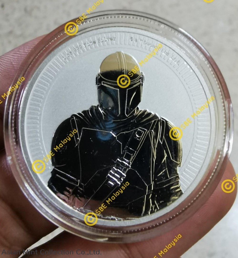 2021 Star Wars Mandalorian Silver Coin 1oz coins ingots bullion 2021 star wars mandalorian silver coin 1oz
