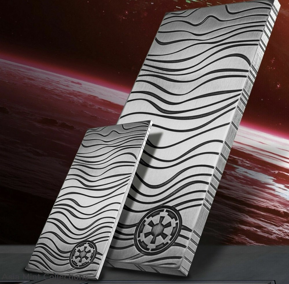 2023 -10 oz Beskar Silver Bar Coin Star Wars Mandalorian Disney .999 BACKORDER coins ingots bullion 2023 10 oz beskar silver bar coin star wars mandalorian disney 999 backorder
