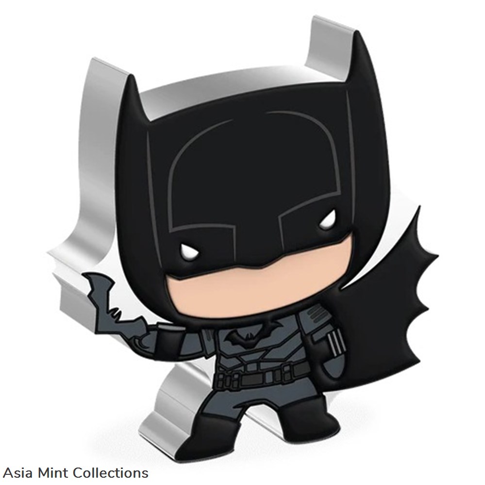 2022 NZM Niue Chibi The BATMAN Movie 1oz 999 Fine Silver Proof colour coin OMP. coins ingots bullion 2022 nzm niue chibi the batman movie 1oz 999 fine silver proof colour coin omp