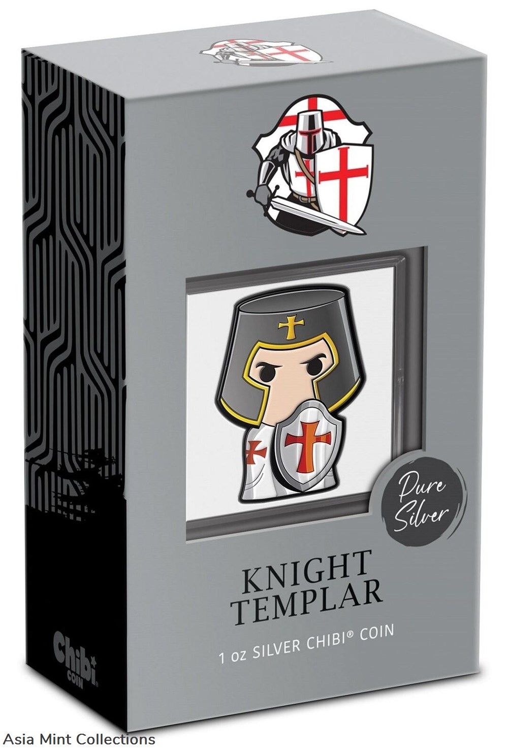 2022 Niue Warriors of History Knight Templar 1 oz. Silver Proof Chibi Coin 5 coins ingots bullion 2022 niue warriors of history knight templar 1 oz silver proof chibi coin