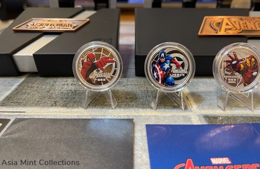 2016 Tuvalu-Perth Mint Minted $0.5 Marvel Super Heroes Colorized Silver Proof 4+1-Coin Set 2 coins ingots bullion 2016 tuvalu perth mint minted 0 5 marvel super heroes colorized silver proof 4 1 coin set