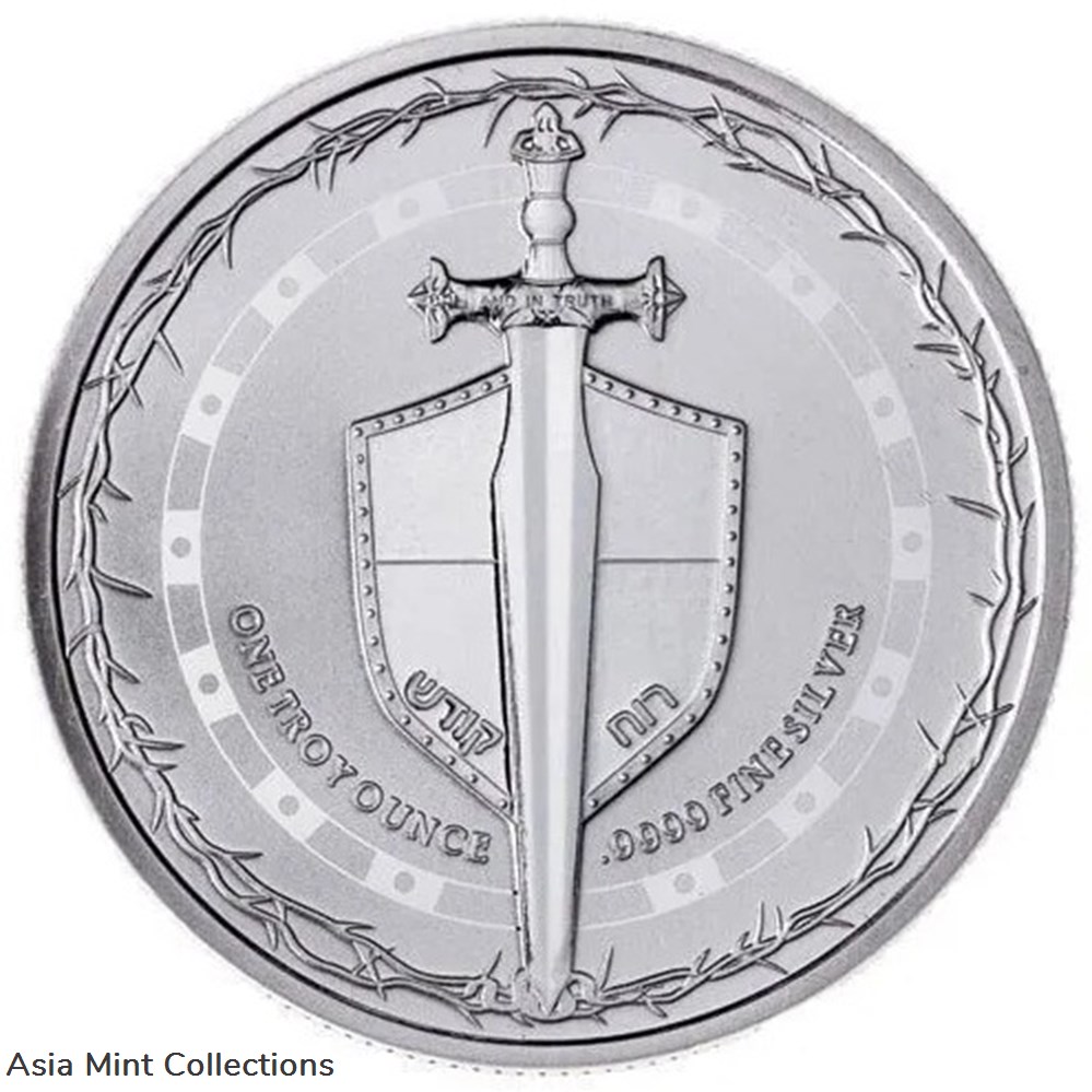coins ingots bullion coin 2023 sword of truth 1oz silver 9999 niue 2 st bu truth series