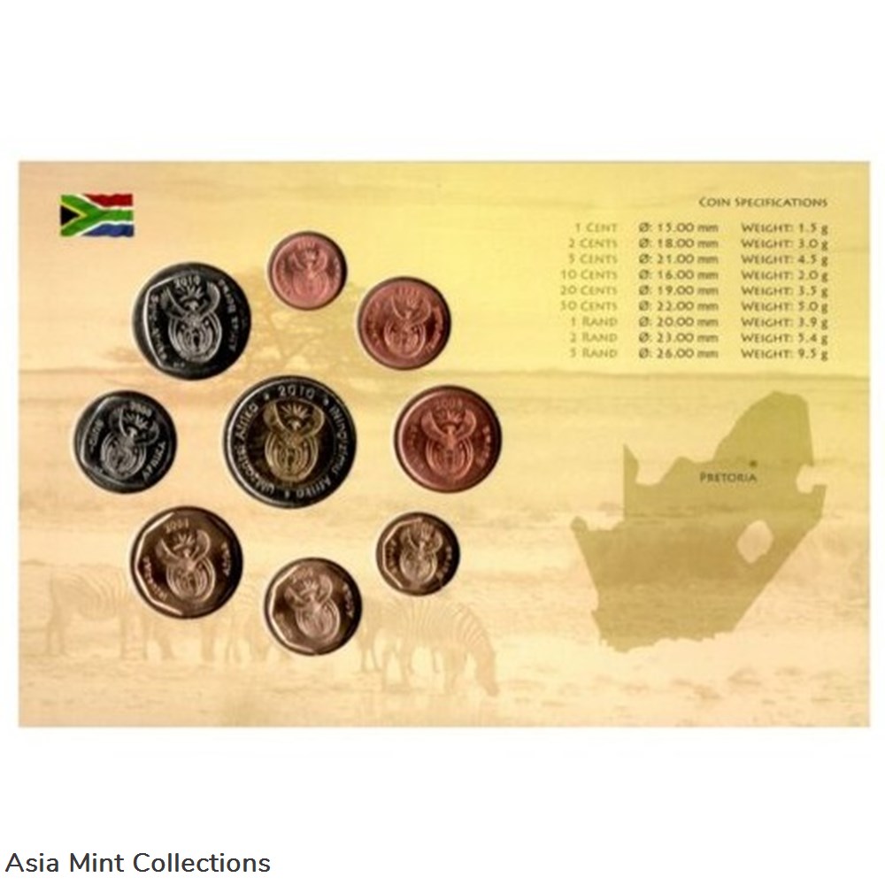 coins 2000 2010 blister nelson mandela south africa