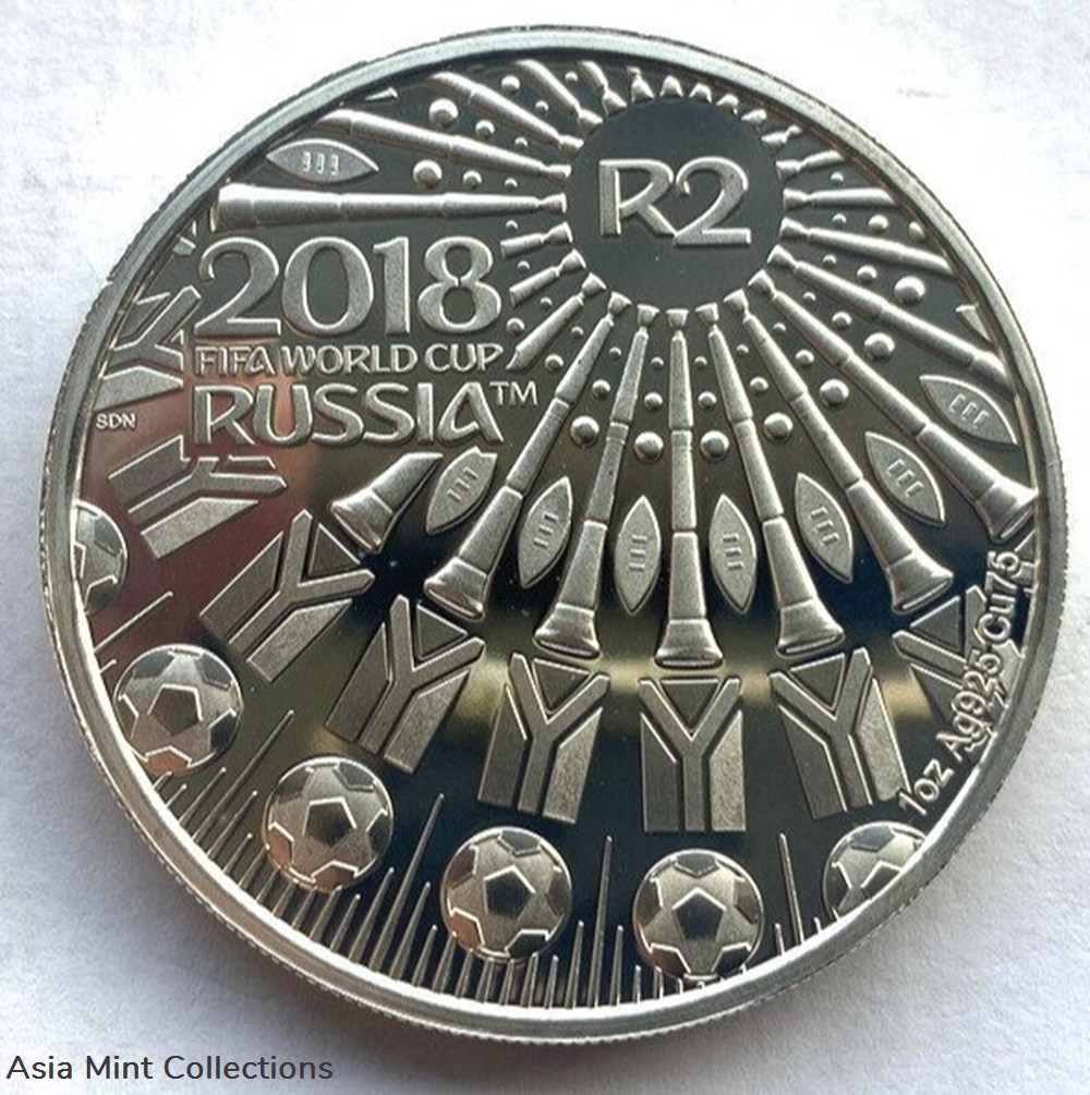 coins ingots bullion 2018 south africa fifa world cup russia silver proof coin