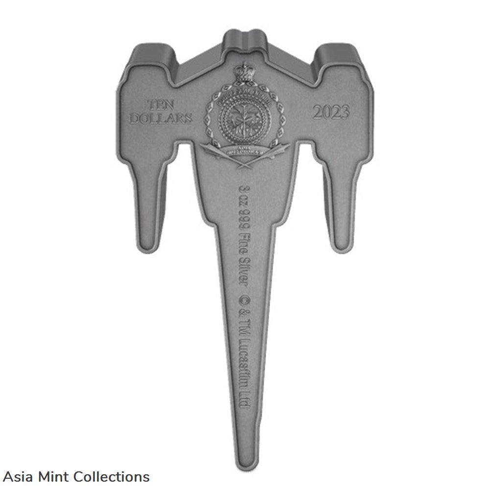 2023 Star Wars Mandalorian N-1 Starfighter 3 oz Silver Coin - Only 1,000 Minted! 2 coins ingots bullion 2023 star wars mandalorian n 1 starfighter 3 oz silver coin only 1 000 minted