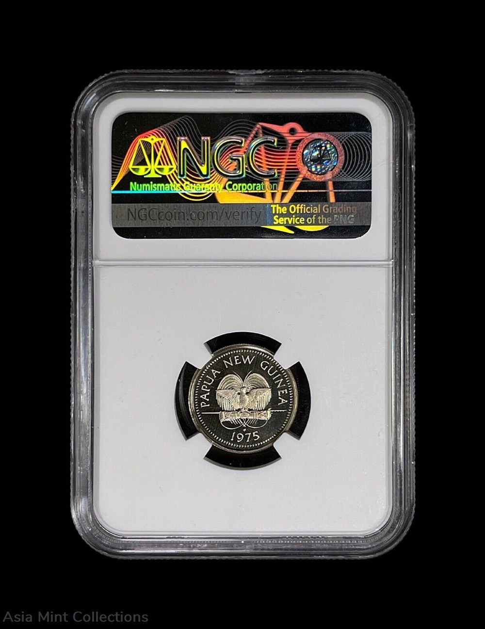 1975 - PAPUA NEW GUINEA. 5 Toea - NGC PF68 - Pig-Nosed Turtle 🐢 4 coins ingots bullion copper coin 1975 papua new guinea 5 toea ngc pf68 pig nosed turtle