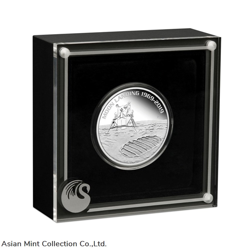 2019 - 1 oz 50th Anniversary 1969-2019 Moon Landing BU Silver Coin 4 coins ingots bullion 2019 1 oz 50th anniversary 1969 2019 moon landing bu silver coin