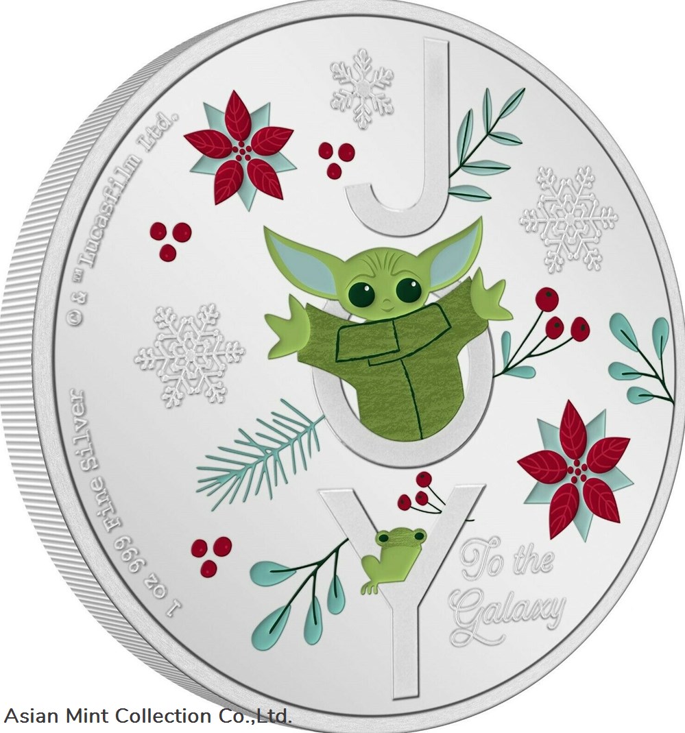 coins ingots bullion 2021 1 oz silver proof coin star wars yoda mandalorian grogu