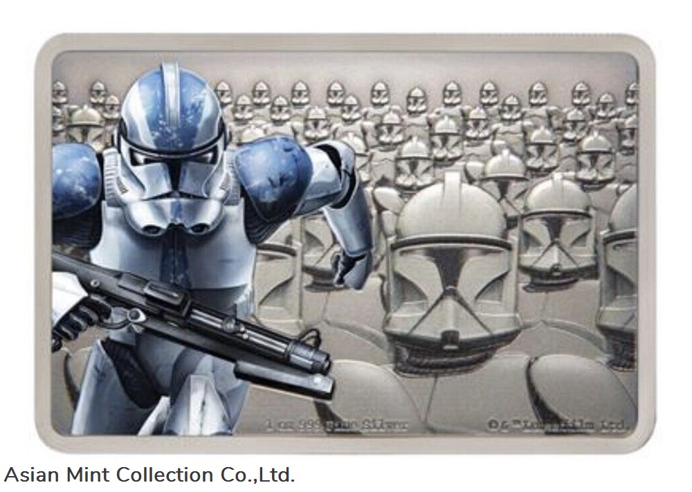 2020 Guards of The Empire Clone Trooper (NZ Mint) coins ingots bullion silver ingot 2020 guards of the empire clone trooper nz mint