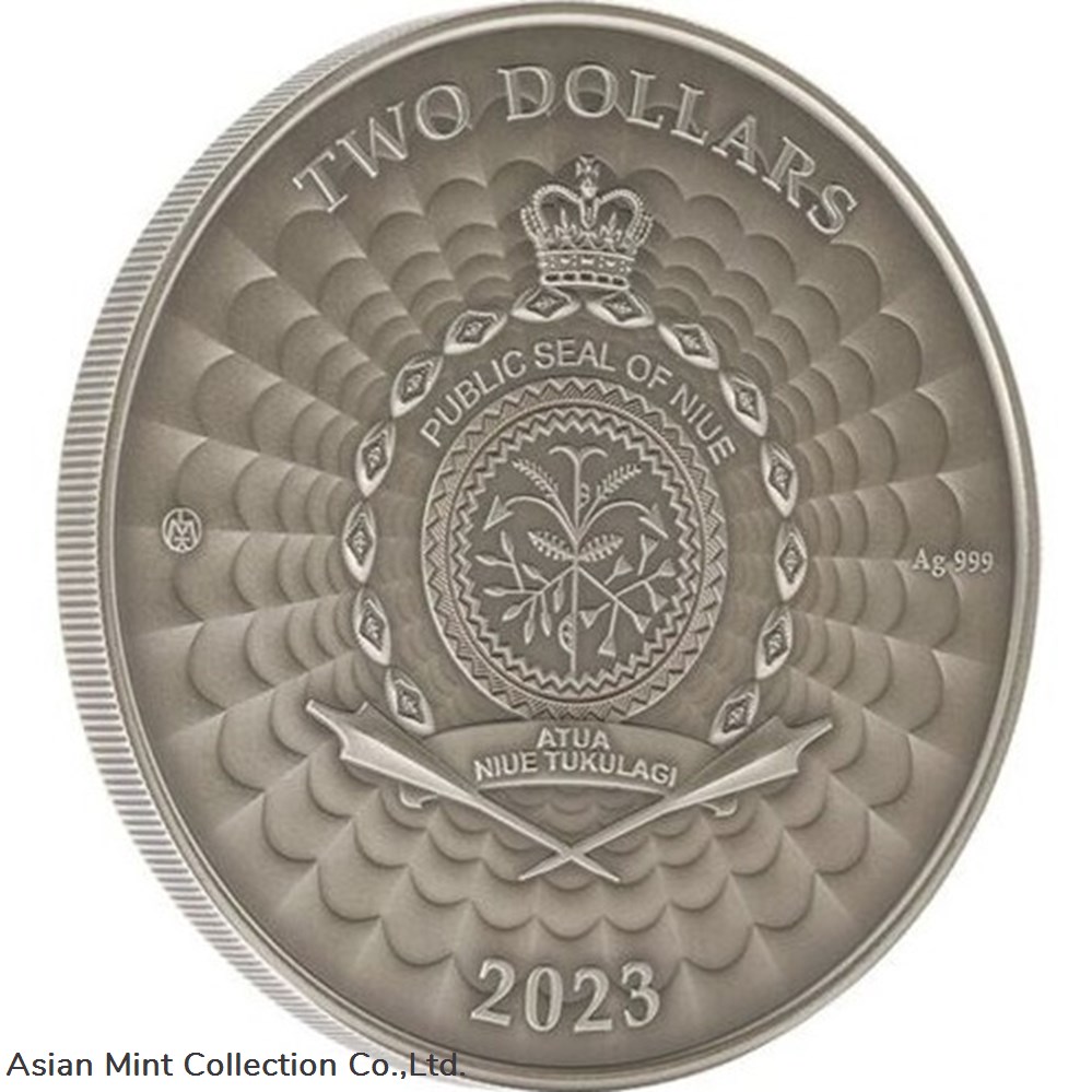 2023 - Bunyip World of Cryptids 1 oz Antique Finish Silver Coin 2$ Niue 2 coins ingots bullion 2023 bunyip world of cryptids 1 oz antique finish silver coin 2 niue