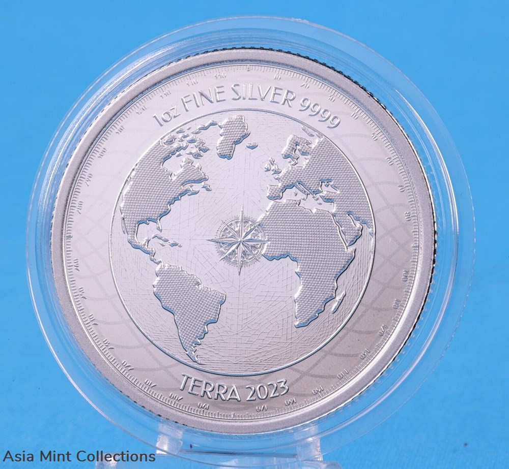 2023 - Terra 1oz Silver Coin 9999 Niue $2 *ST/BU* 3 coins ingots bullion 2023 terra 1oz silver coin 9999 niue 2 st bu