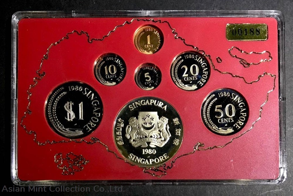 1980 Proof Set, without wood box and COA 3 coins ingots bullion copper coin 1980 proof set without wood box and coa