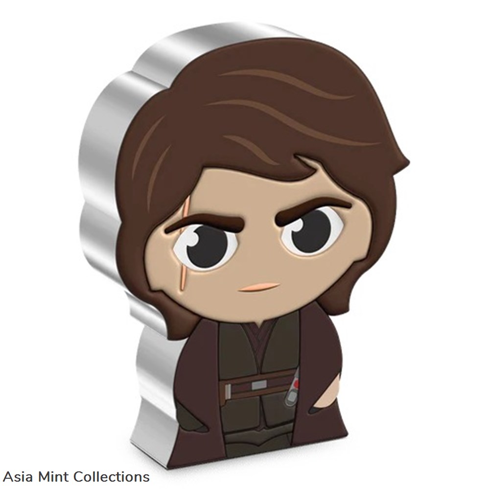 2023 - Niue Star Wars™ Anakin Skywalker™ 1oz Silver Chibi® Coin coins ingots bullion 2023 niue star wars anakin skywalker 1oz silver chibi coin