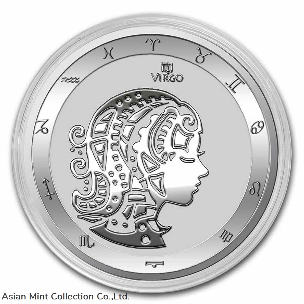 coins ingots bullion coin 2022 tokelau 1 oz 999 silver 5 zodiac series virgo in capsule