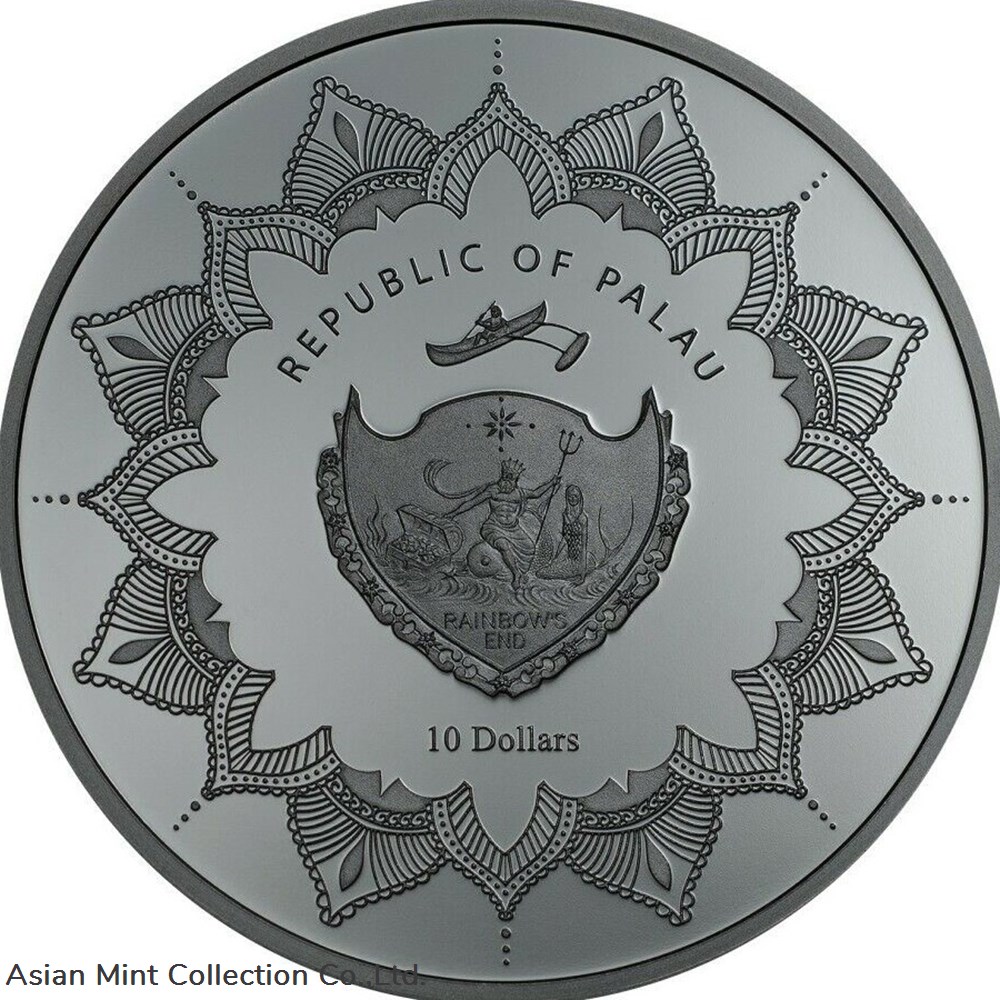 coins ingots bullion 2017 2 oz black proof silver 10 palau laughing buddha high relief coin