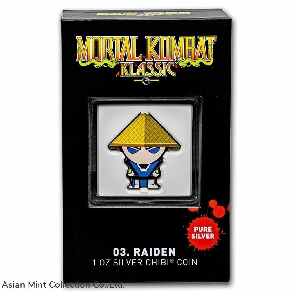 coins ingots bullion ingot 2022 mortal kombat raiden 1oz silver chibi coin
