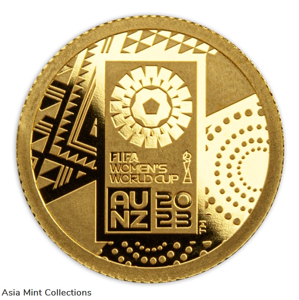 coins ingots bullion 2023 australia 5 fifa women s world cup emblem 0 5 grams gold pl in coincard