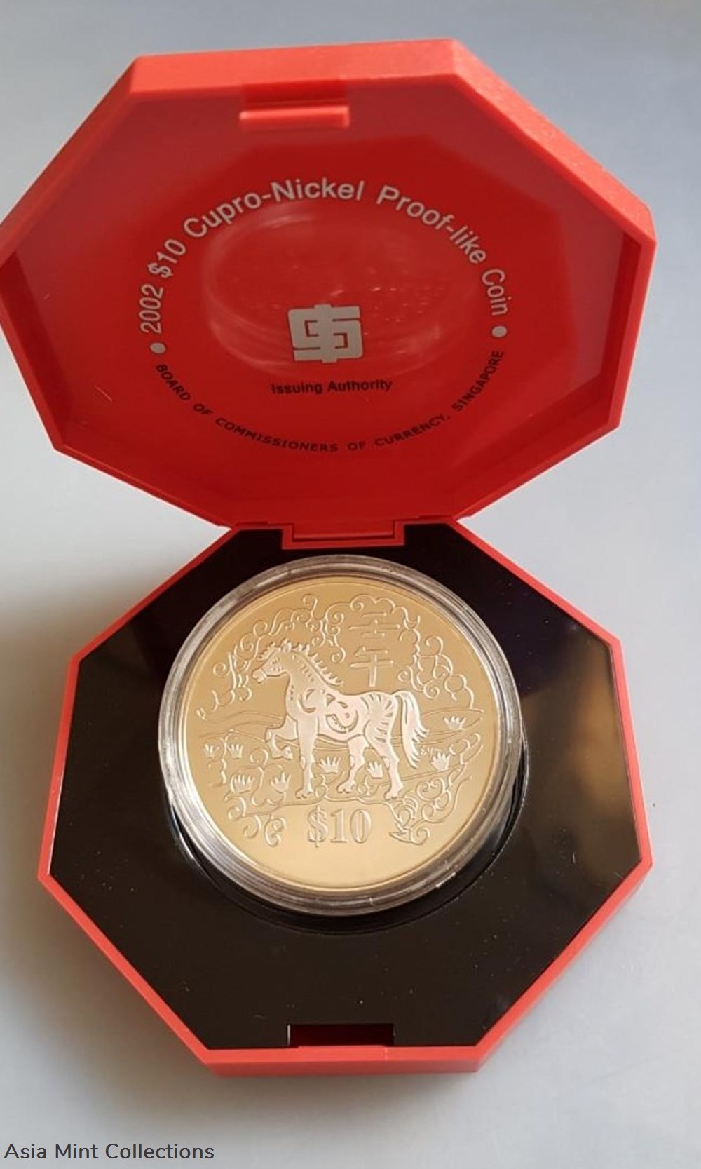 2002 Year of the Horse $10 Cupro-nickel Proof-like Coin coins ingots bullion copper 2002 year of the horse 10 cupro nickel proof like coin